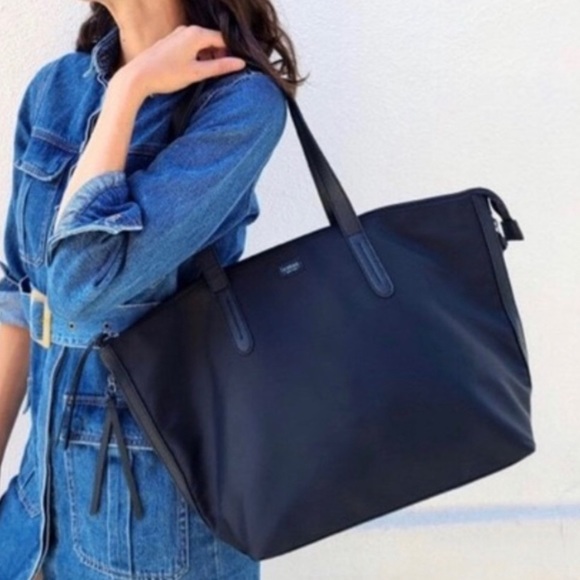 Botiker Handbags - BOTIKER Black Nylon Bond Tote Weekender Bag Extra Large Purse New NWT Travel